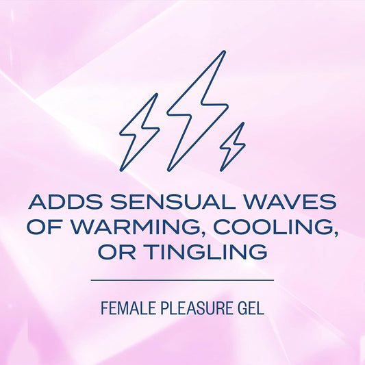 K-Y Intense 0.34 Fl Oz Adult Toy Friendly Female Pleasure Gel, Arousal Stimulant For Women, Couples Massage Enhancer, Tingling Cooling & Warming, Hormone & Paraben Free, Latex Condom Compatible