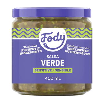 Fody Foods Salsa Verde, 16 Oz, Garlic And Onion Free, Low Fodmap Certified, Gut & Ibs Friendly, Vegan, Non-Gmo, Gluten Free, Keto Friendly