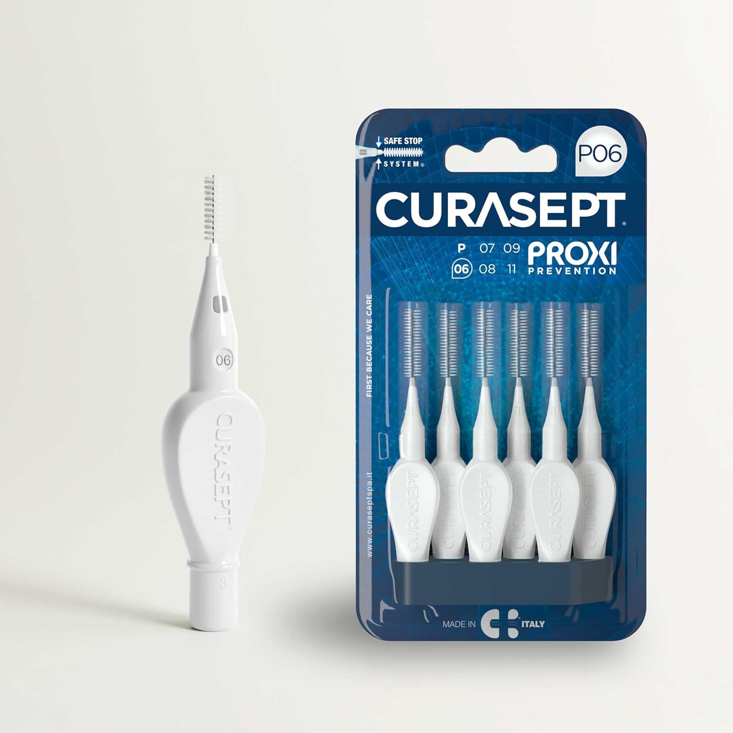 Curasept Proxi Interdental Brushes X6, White, 0.6 Mm