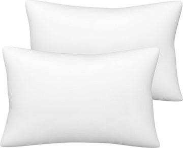Pobibaby - 2 Pack Premium Toddler Solid Pillowcase - Ultra Soft Jersey Knit - Crib Pillow, Kids Pillow, Travel Pillow Case Cover (Soft White)