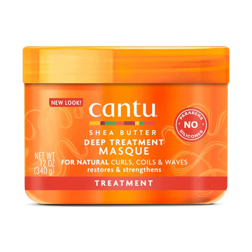 Cantu Deep Treatment Masque With Shea Butter For Natural Hair, 12 Oz (Packaging May Vary)