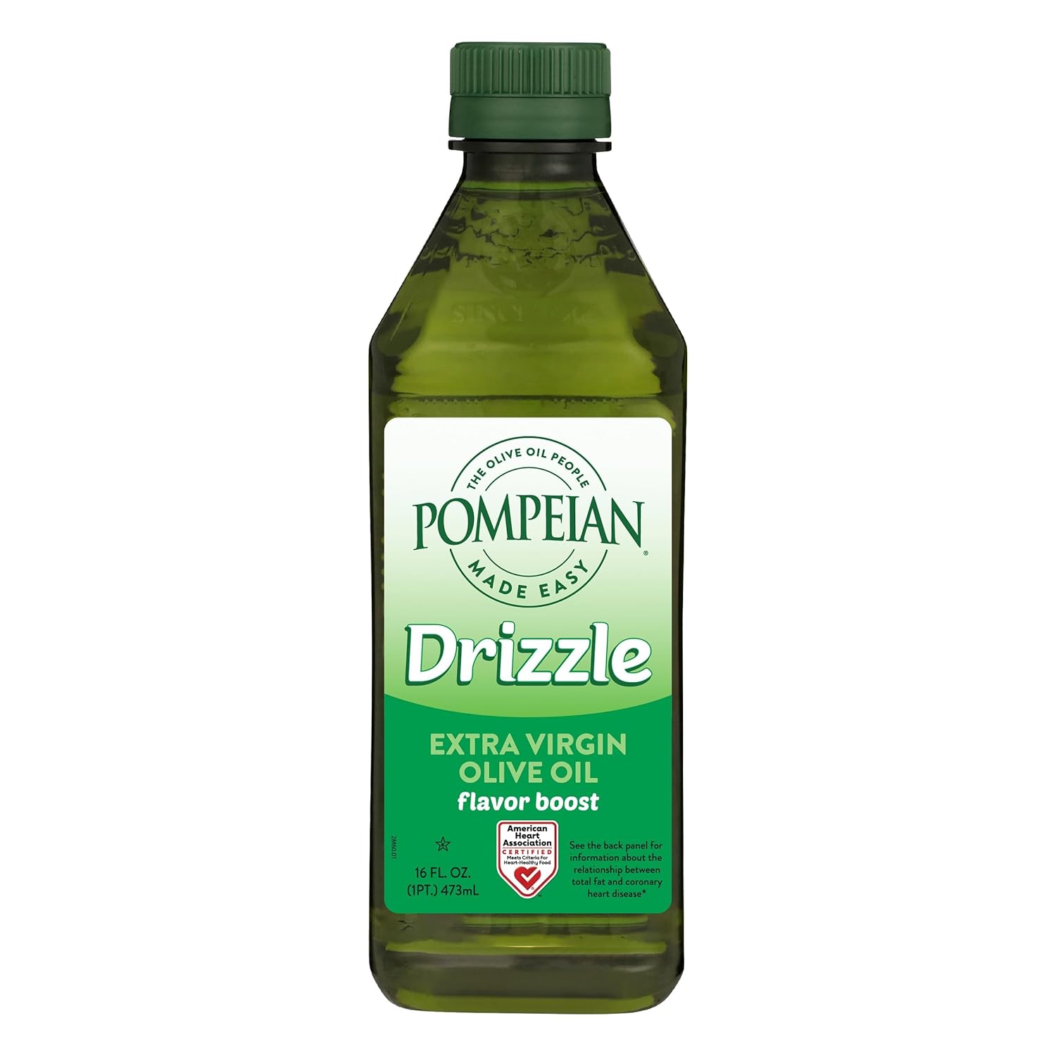 Pompeian Made Easy Drizzle Extra Virgin Olive Oil, Flavor Boost, Perfect For Boosting The Flavor Of Salads And Vegetables, American Heart Association Certified, Non-Allergenic, Non-Gmo, 16 Fl Oz (Pack Of 1)