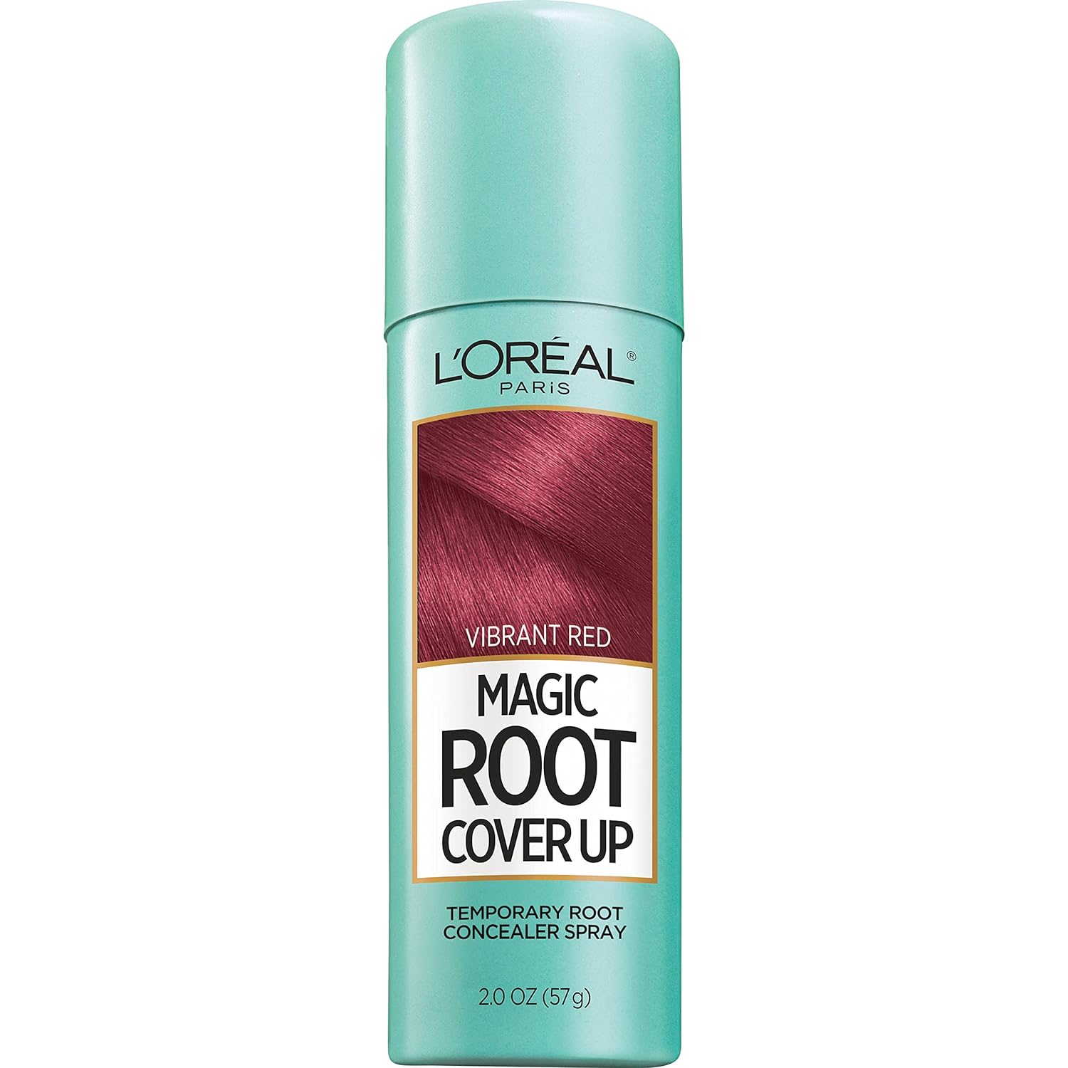 L'Oreal Paris Magic Root Cover Up Temporary Concealer Spray For Gray Hair, Bright Red, 2 Oz