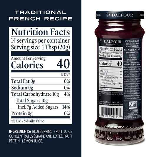 St. Dalfour French Grape Fruit Spread - 10Oz - 100% From Fruit, No Artificial Ingredients, Non-Gmo, No Cane Sugars, All Natural, Made In France