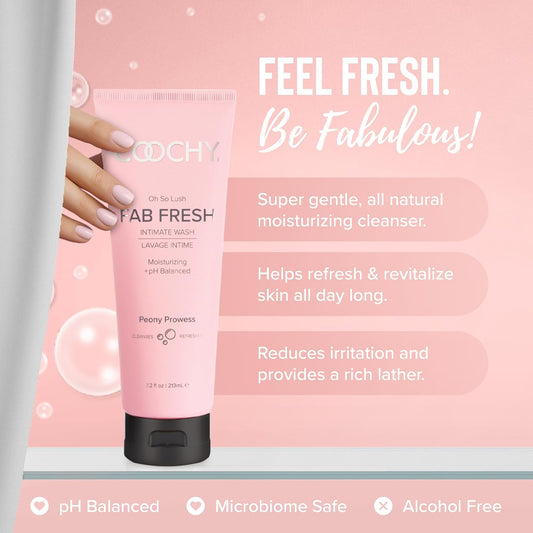 Coochy Fab Fresh Feminine Wash - Peony Prowess - 7.2 Oz