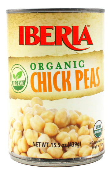 Iberia Organic Chickpeas, 15.5 Ounce (Pack Of 24)