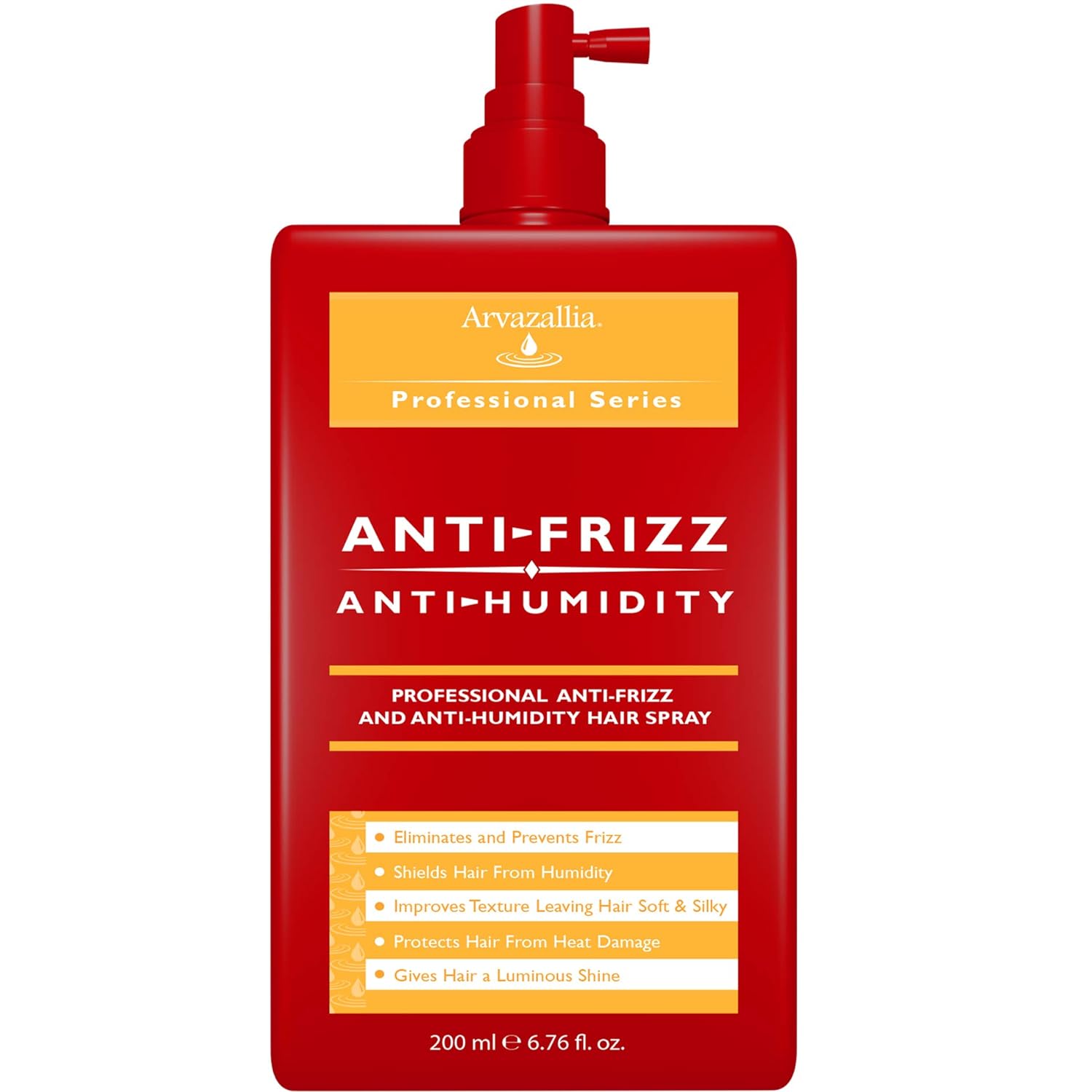 Arvazallia Antifrizz and Antihumidity Hair Spray - Professional Frizz Control, Anti-humidity, Heat Protectant, and Shine Serum