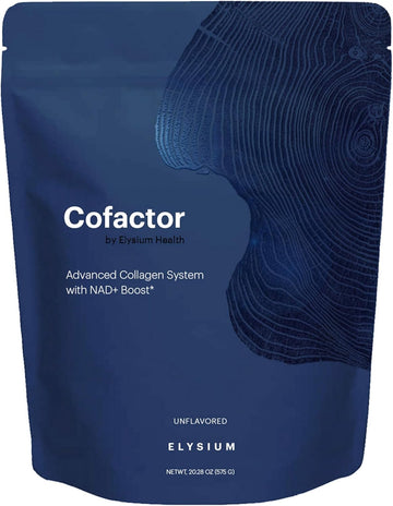 Elysium Cofactor – 4-In-1 Collagen Peptides Powder W/Nad+, Hyaluronic Acid & Vitamin C For Skin, Hair, Nails, Joints & Cellular Health, Collagen Supplements For Men & Women – Unflavored, 28 Servings