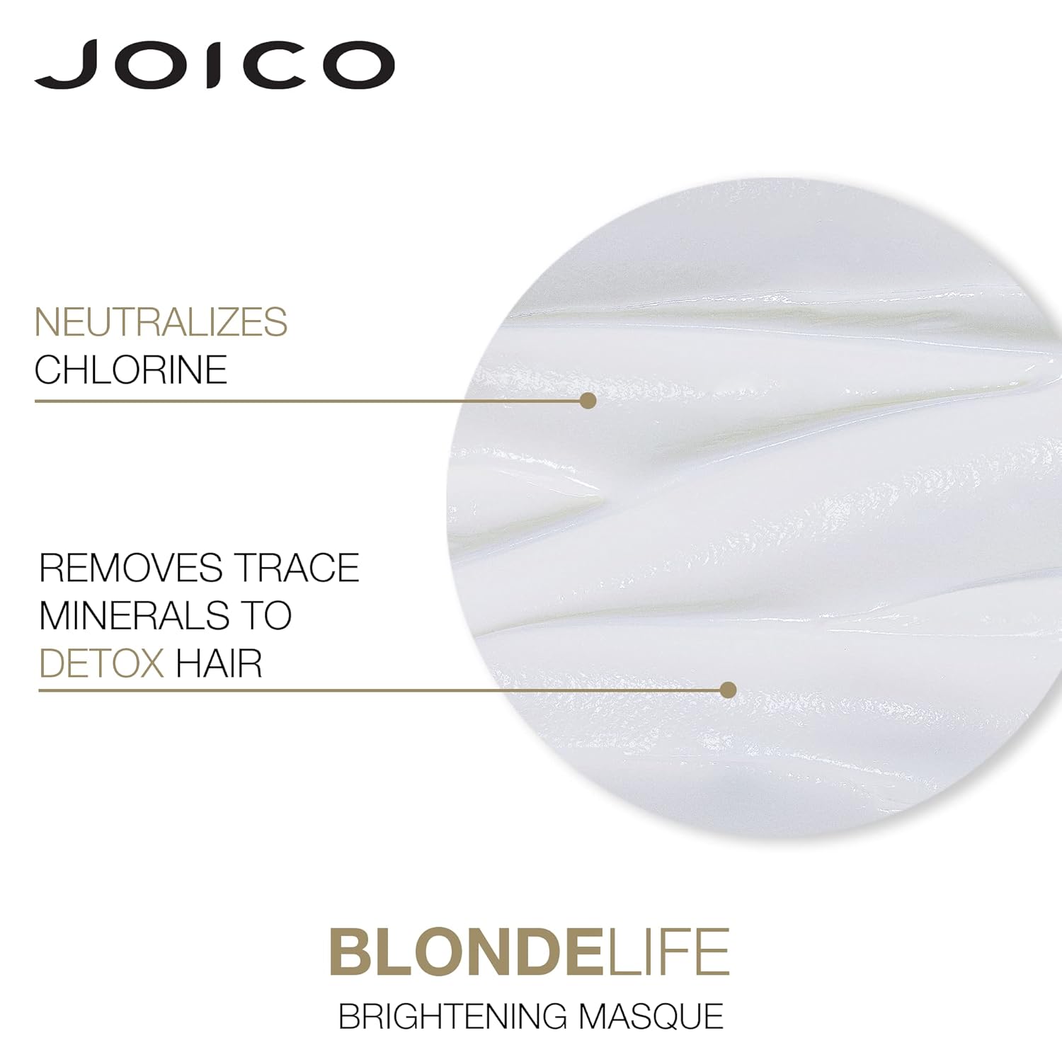 Joico Blonde Life Brightening Masque - Instant Hydration, Neutralize Chlorine & Detoxify Hair, Add Softness & Smoothness, Sulfate Free, With Monoi & Tamanu Oil, 1.7 Fl Oz : Beauty & Personal Care
