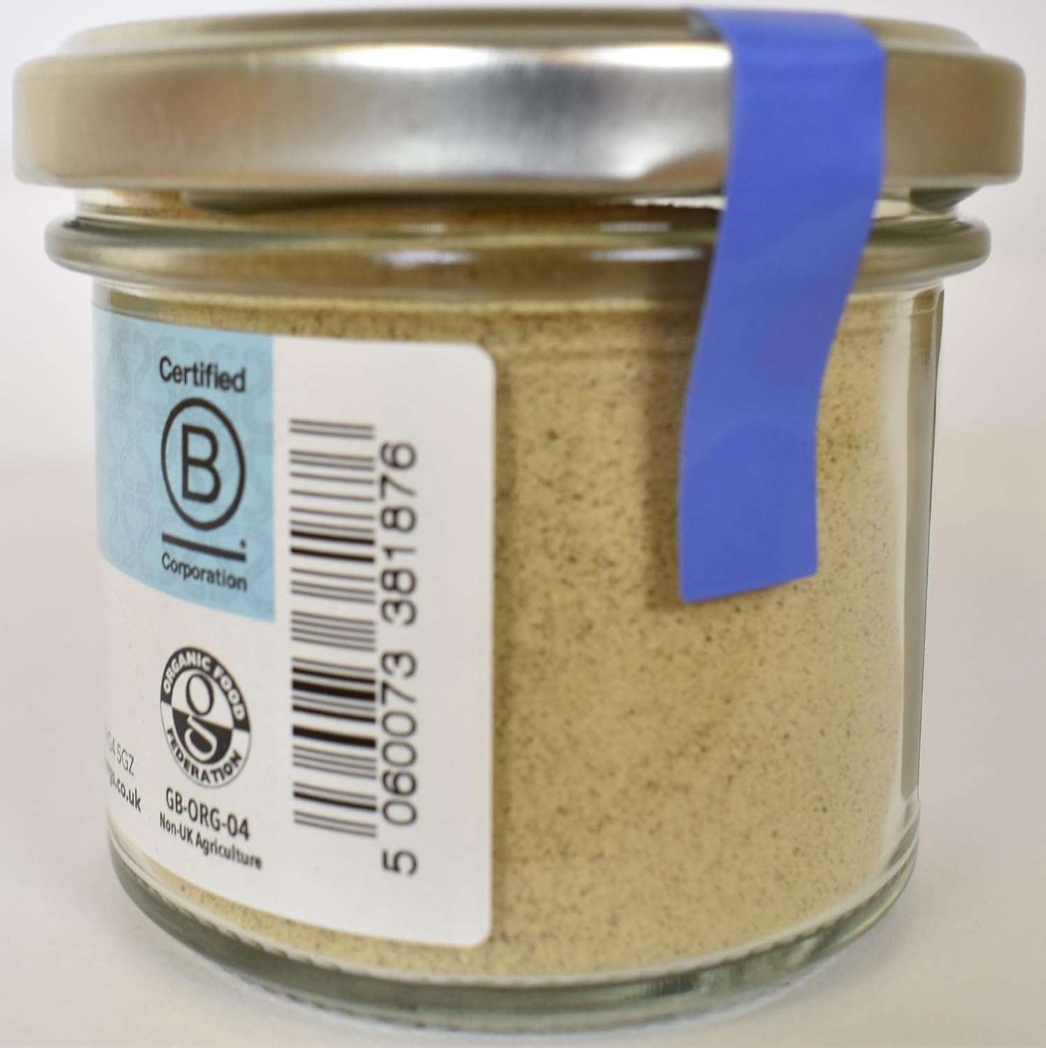 Steenbergs Organic Ground White Pepper Standard Jar - 45G