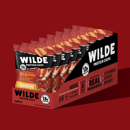 Wilde Barbeque Protein Chips, Thin And Crispy, High Protein, Keto Friendly, Made With Real Ingredients, 1.34Oz Bags (Pack Of 8)…