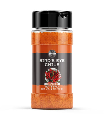 Birch & Meadow 4 oz of Bird's Eye Chile Powder, Thai Chile, Hot & Spicy Flavor
