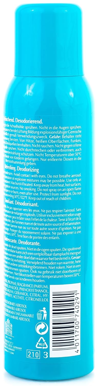 4711/4711 Deodorant Spray Glass 3.4 Oz (150 Ml) (U)