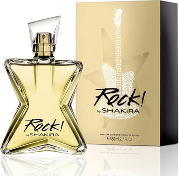 Shakira Perfumes - Rock By Shakira For Women - Long Lasting - Fresh, Femenine And Dynamic Fragance - Floral And Fruity Notes - Ideal For Day Wear - 80 Ml