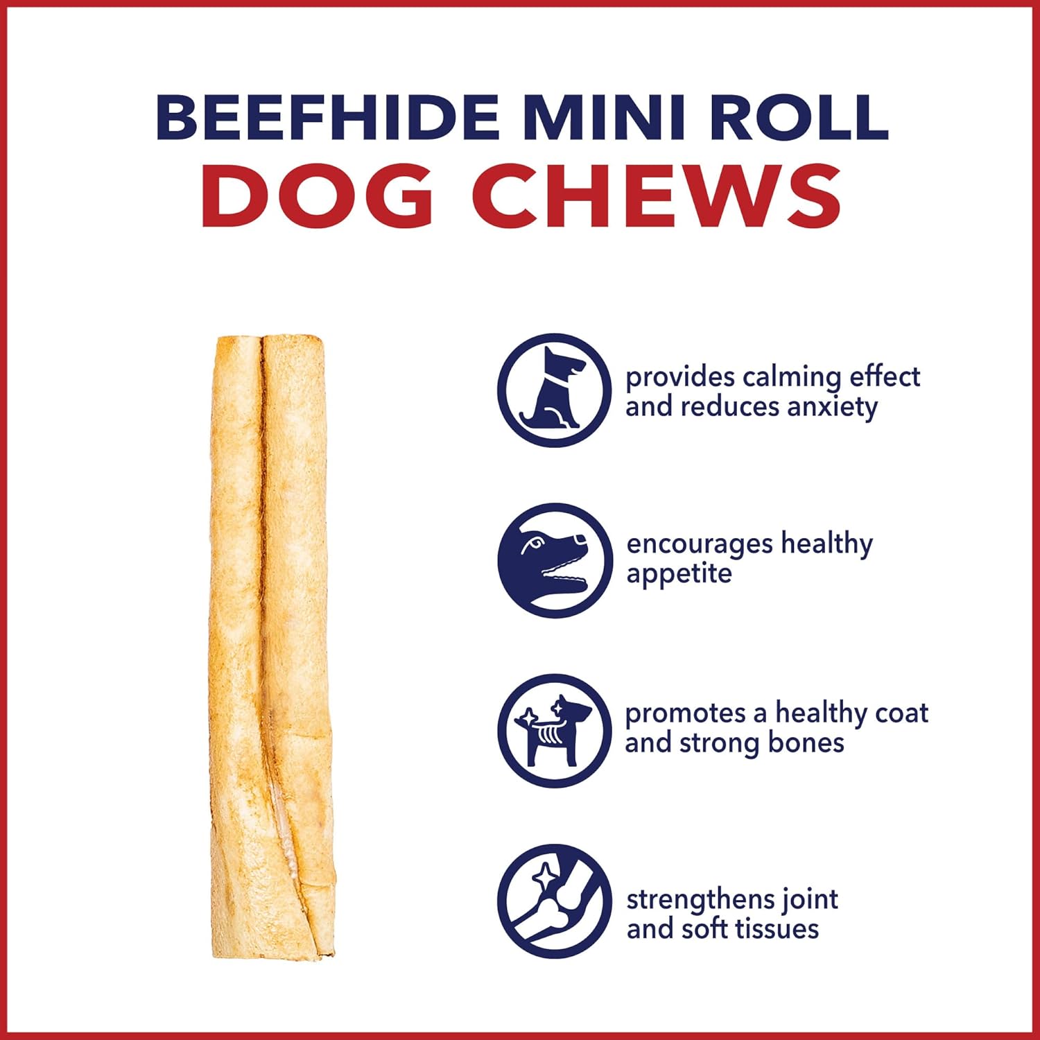 Pet Factory American Beefhide 3-3.5" Mini Rolls Dog Chew Treats - Chicken Flavor, 14 Count/1 Pack