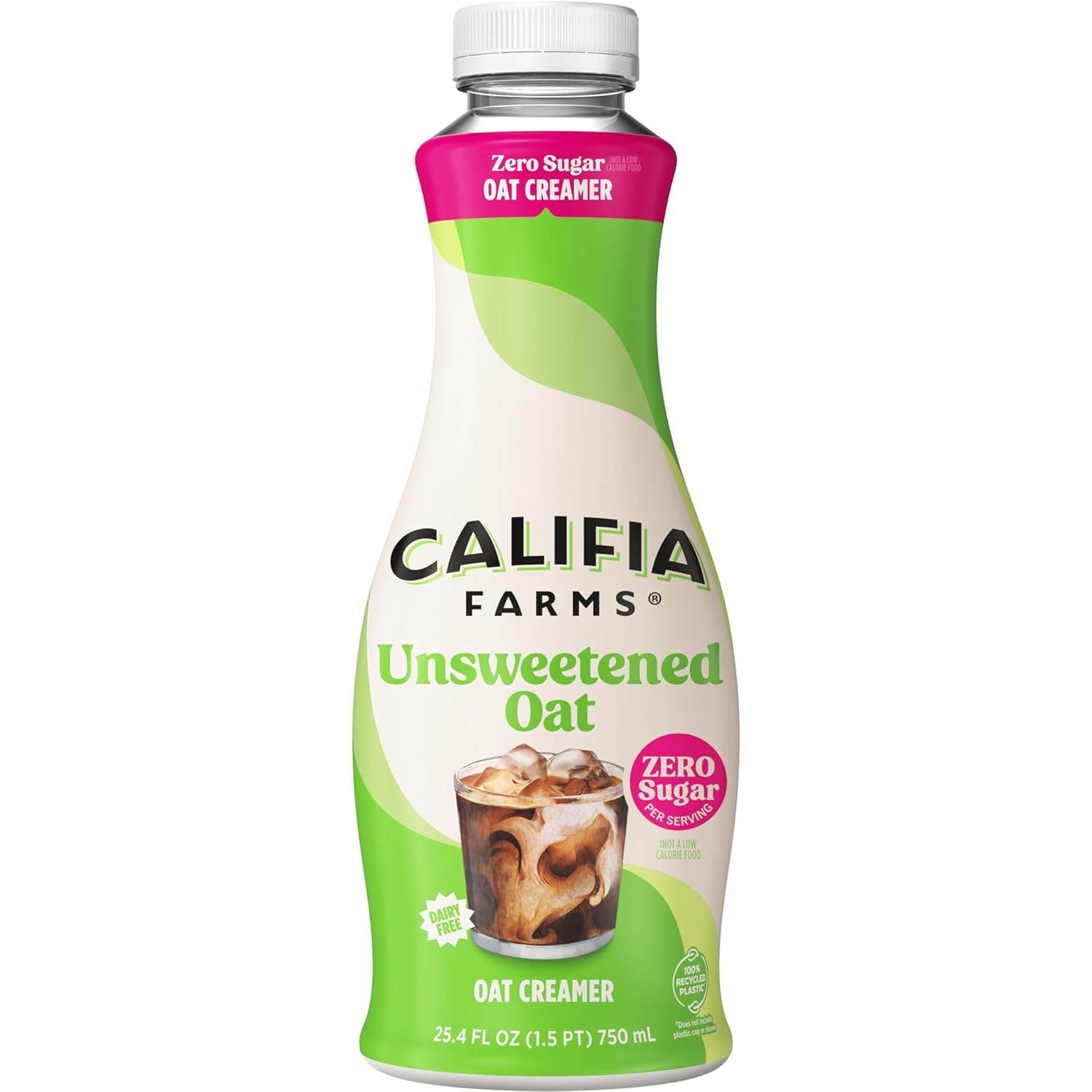 Califia Farms - Unsweetened Oat Milk Coffee Creamer, 25.4 Oz, Dairy Free, Plant Based, Vegan, Gluten Free, Non Gmo, Oat Creamer, Oatmilk