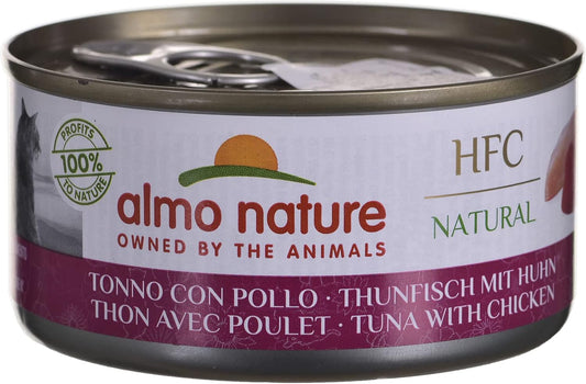 almo nature HFC Natural Cat Food - Tuna & Chicken - 24 x 150g :Pet Supplies