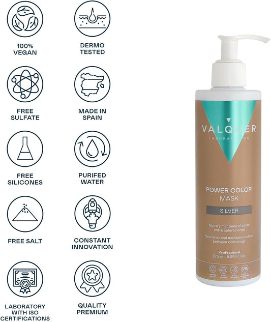 V?Quer Professional Power Colour Dyed Hair Mask - Vegan And Sulfate- (Neutral) - Hair Colour Booster - 275Ml
