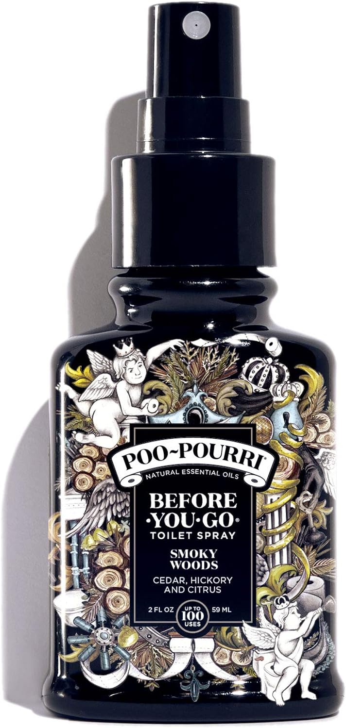 Poo-Pourri Before-You- go Toilet Spray, 2 oz, Smoky Woods Scent, 2 Fl Oz