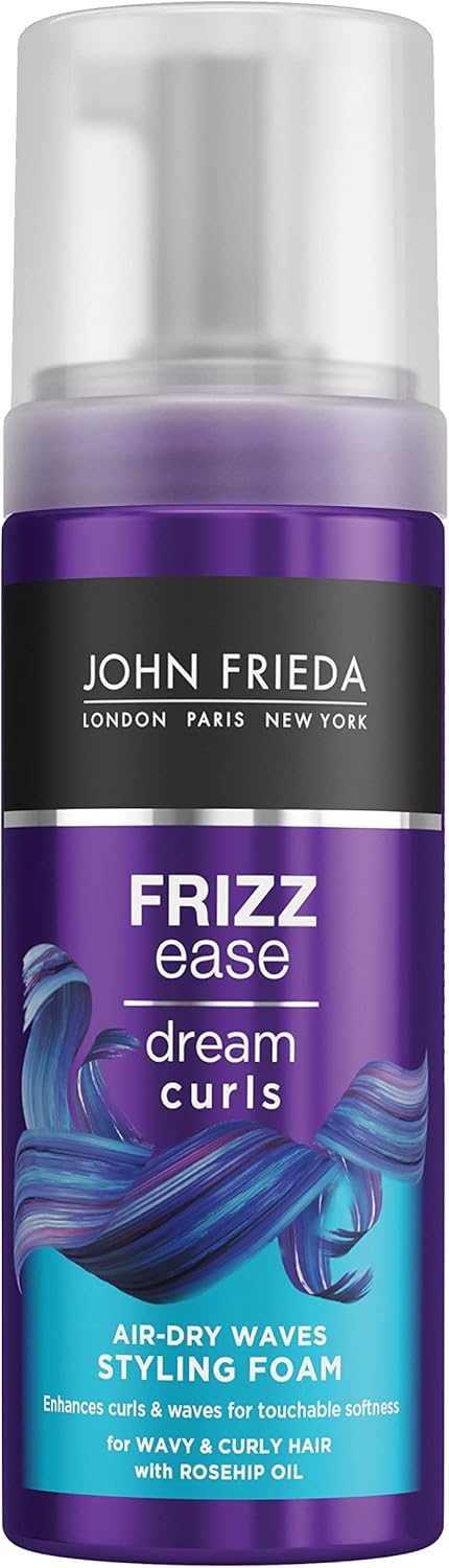 John Frieda Frizz Ease Dream Curls Air Dry Waves Styling Foam 150ml, Wave and Curl Enhancer, Lightweight Anti-Frizz Styling Foam (Pack of 2) : Amazon.co.uk: Beauty