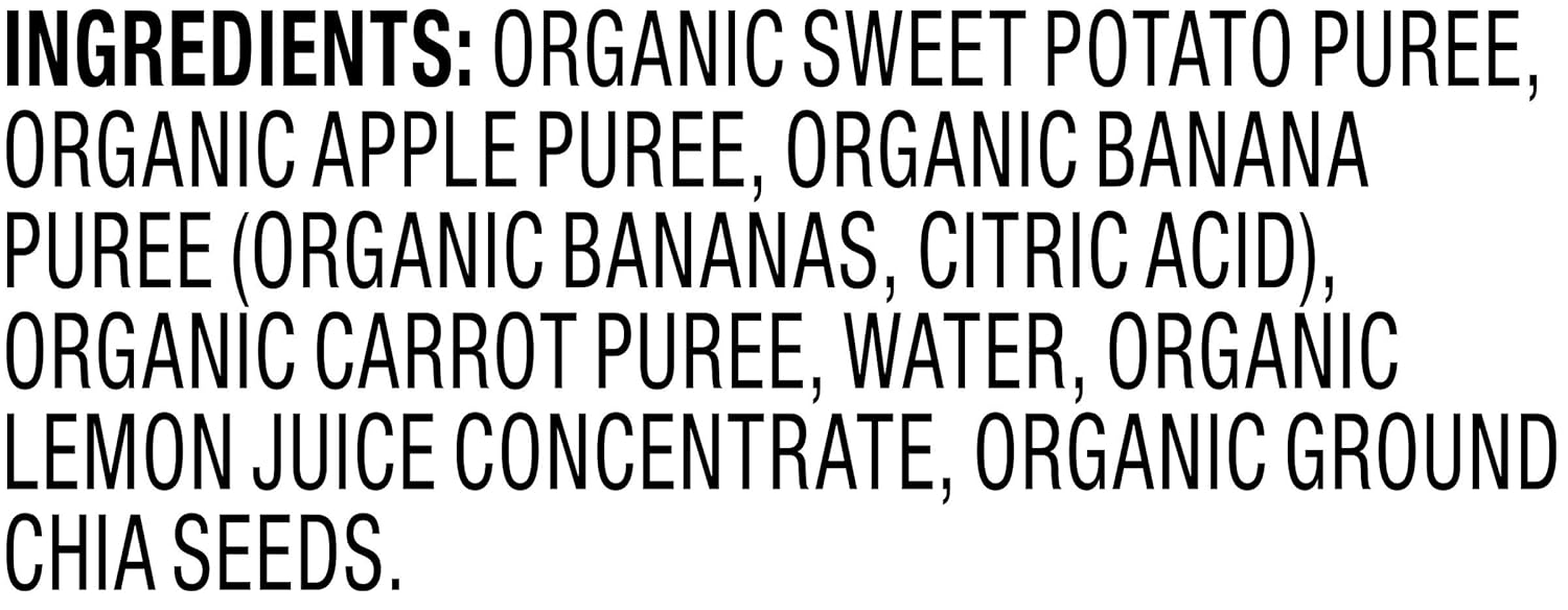 Plum Organics Baby Food Pouch | Mighty Veggie | Sweet Potato, Apple, Banana, Carrot | 3.75 Ounce | 12 Pack | Organic Food Squeeze For Babies, Kids, Toddlers