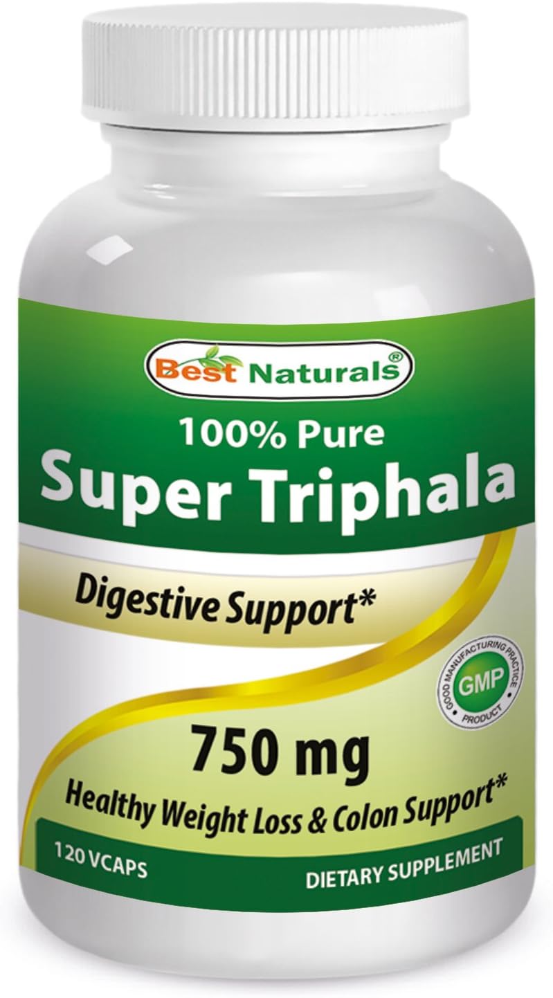 Best Naturals Triphala 750 mg 120 Vcaps