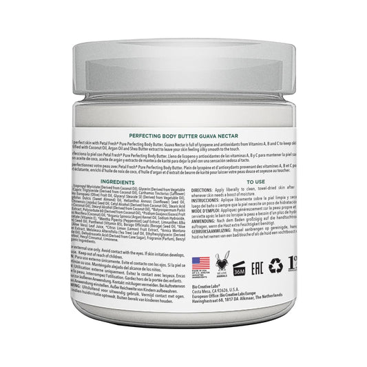 Petal Fresh Pure Brightening Mango & Almond Oil Body Butter With Niacinamide, Shea Butter, Promotes Collagen, For All Skin Types, Vegan And Cruelty Free, Non-Greasy, 8 Oz – Made In Usa