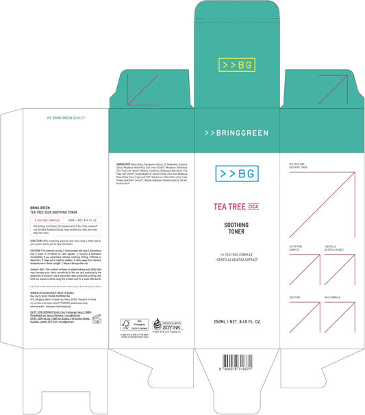 Bring Green Tea Tree Cica Soothing Toner | Mild Daily Skincare Routine For Cooling And Hydrating Effect (8.5 Fl. Oz., 250Ml)