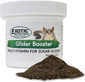 Glider Booster (2 Oz.) - Complete Multivitamin - Powdered Vitamin & Mineral Supplement For Pet Sugar Gliders