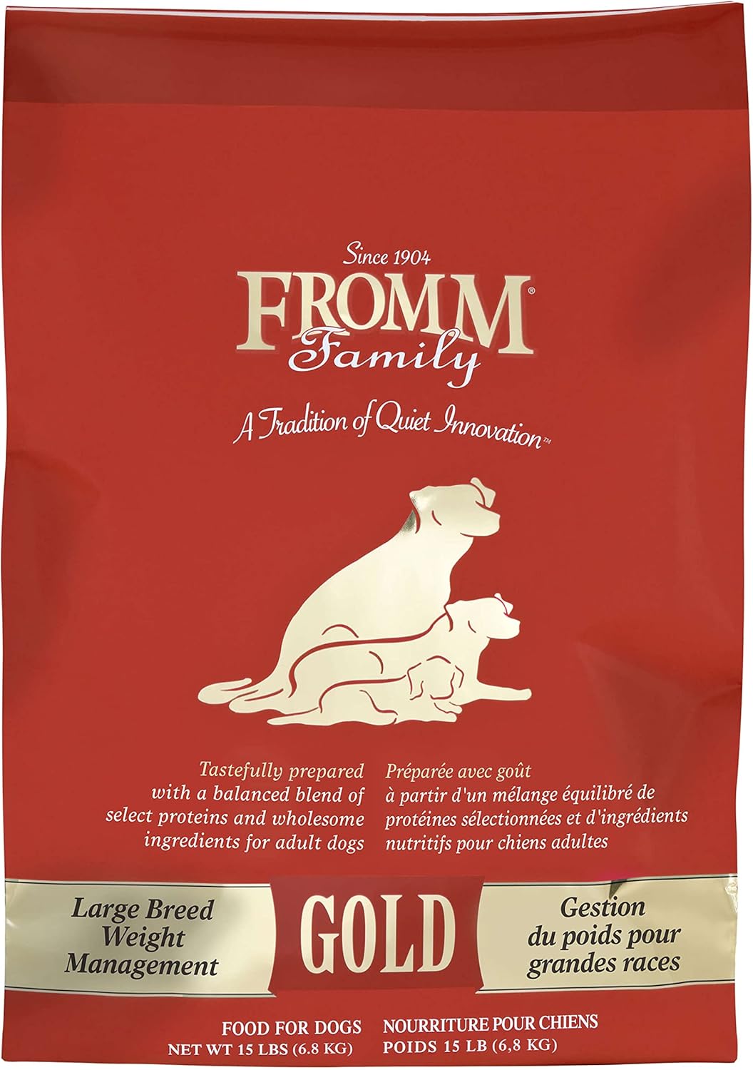 Fromm Large Breed Weight Management Gold Dry Dog Food - Weight Management Dog Food For Large & Giant Breeds - Turkey Recipe - 15 Lb