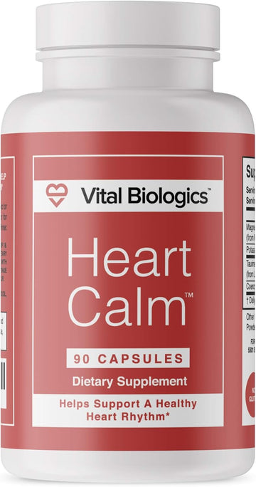 Heart Calm- Helps Support And Maintain A Healthy Heart Rhythm- A Natural, Fast-Acting Formula With Magnesium Taurate, Glycinate, Malate And More. 90 Capsules