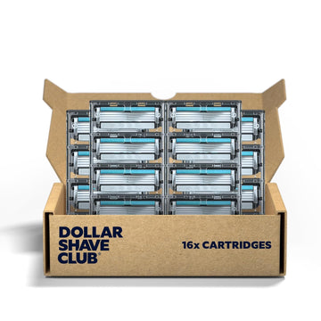 Dollar Shave Club | 4 Blade Club Series Razor Refill Cartridges, 16 Count | Precision Cut Stainless Steel Blades | Not Compatible With Heritage/Executive Razor Handles