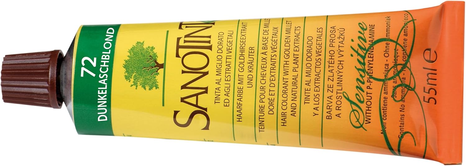 Sanotint Natural Hair Colour Sensitive Light # 72 Dark Ash Blonde 125ml : Amazon.co.uk: Beauty