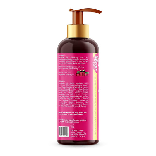 Mielle Organics Pomegranate & Honey Moisturizing and Detangling Conditioner, Hydrating & Moisturizer For Dry, Damaged, & Frizzy Hair, Treatment For Thick Curly Wavy Hair Type 4 Hair, 32-Fluid Ounces : Beauty & Personal Care