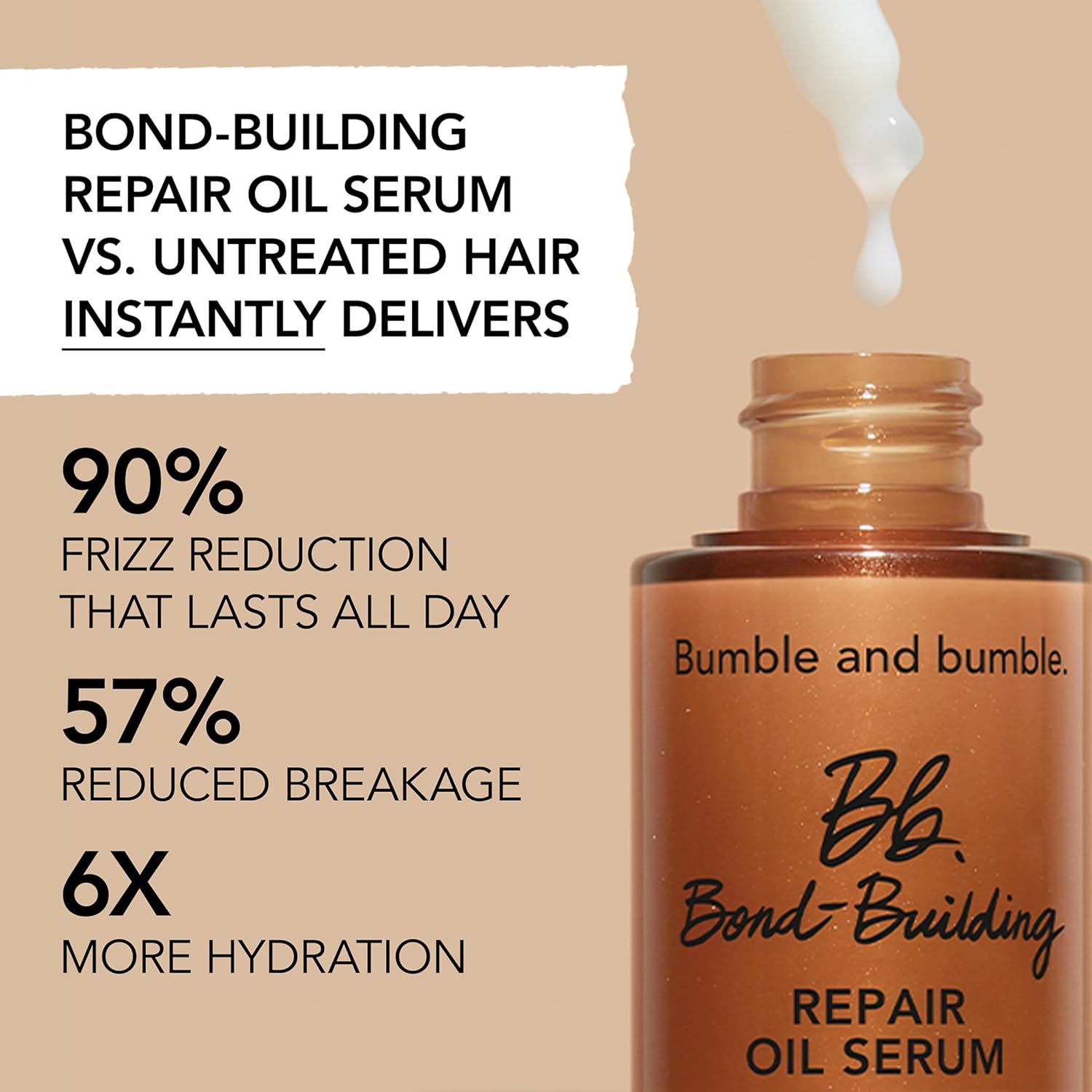 Bumble and bumble. Bond-Building Hair Repair Oil Serum, 1.62 fl. oz. : Beauty & Personal Care