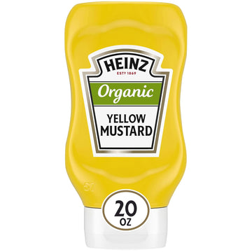 Heinz Organic Yellow Mustard (20 Oz Bottles, Pack Of 6)