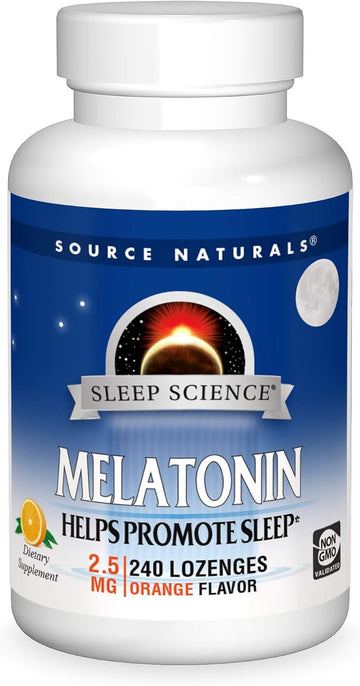 Source Naturals Melatonin 2.5 mg - 240 Orange avored Lenges