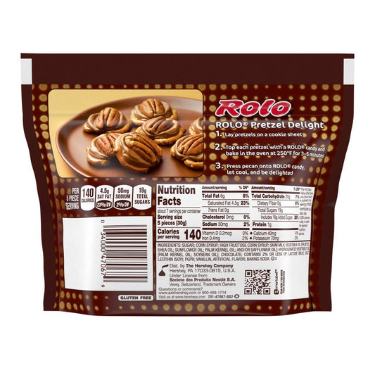 Rolo Chocolate Caramel Candy, Holiday Chocolate And Baking Supplies,7.6 Ounce (Pack Of 8)