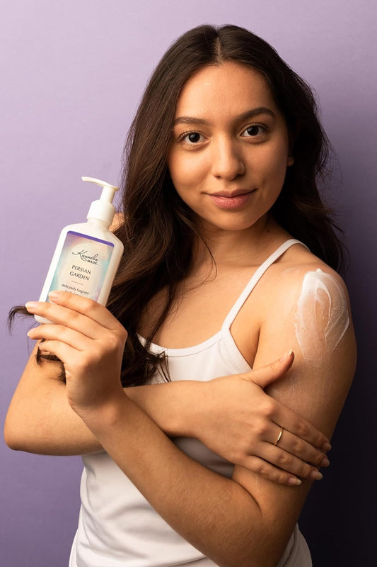 Kuumba Made Persian Garden Body Lotion 6.75 Fl Oz | Moisturizing Scented Lotion With Dispenser Pump