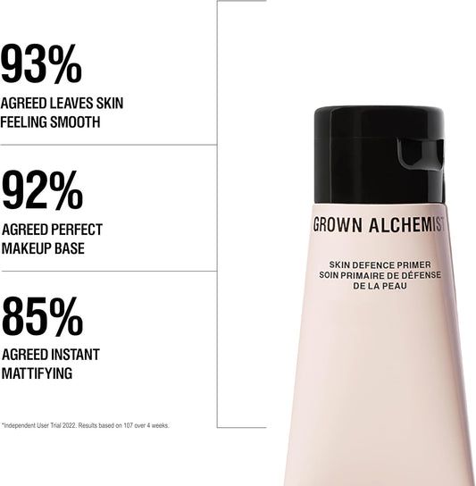 Grown Alchemist Face Primer - Anti Pollution Makeup Primer, Prebiotic-Peptide Hydrating - Illuminating Skin Defence, Silicone Free, Pore Reducing Foundation Base - Matte 50 ml : Amazon.co.uk: Beauty