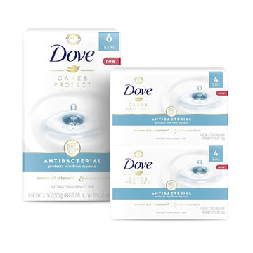 Dove Beauty Bar For All Skin Types Antibacterial Protects From Skin Dryness 3.75 Oz 14 Bar