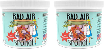 Bad Air Sponge Odor Neutralizer, Absorbs and Eliminates Bad Smells, 2 lb, 2 Pack