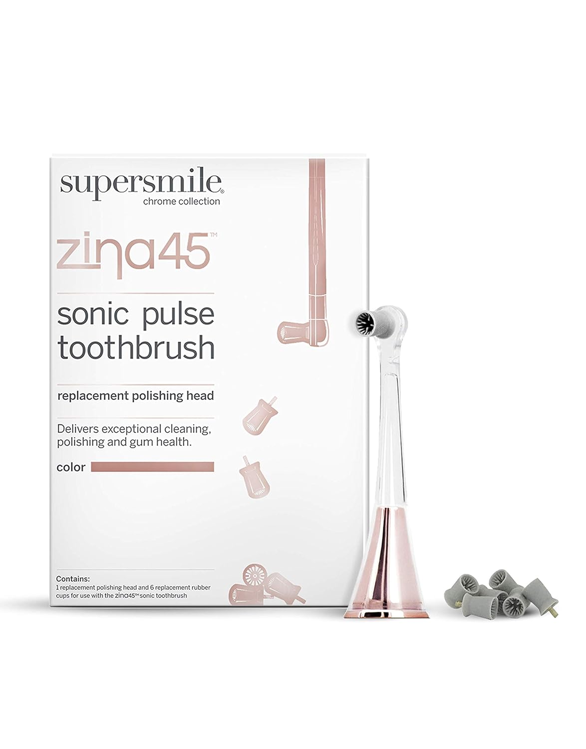 Supersmile Zina45 Replacement Polishing Head for Sonic Pulse Toothbrush