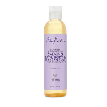 Sheamoisture Bath, Body And Massage Oil Lavender Wild Orchid Calming Moisturizer For Sensitive Skin 8 Oz