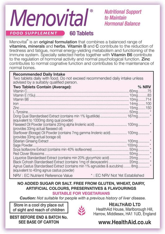 Healthaid Menovital - 60 Tablets