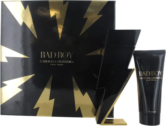 Carolina Herrera Bad Boy 2 Piece Gift Set: Eau De Toilette 100Ml - Shower Gel 100Ml