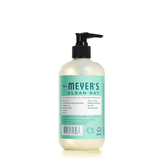 Mrs. Meyer'S Clean Day Hand Soap, Made With Essential Oils, Biodegradable Formula, Limited Edition Mint, 12.5 Fl. Oz