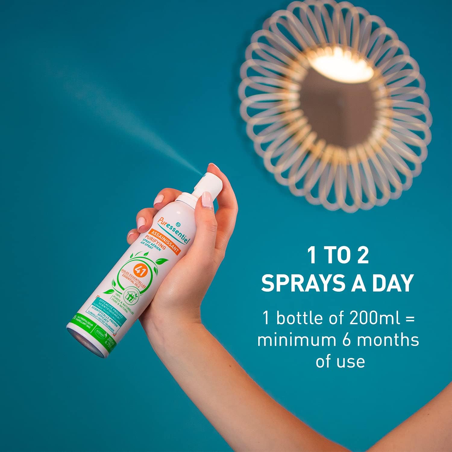 Puressentiel Purifying Air Spray 75 ml - 100 Percent Natural Room Spray - Air Freshener - Odour Eliminator - Organic Essential Oils - For Your Home, Car and Office - Propellant Gas and Aerosol Free : Amazon.co.uk: Health & Personal Care