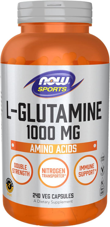 Now Foods L-Glutamine, Double Strength 1000 Mg - 240 Veg Capsules