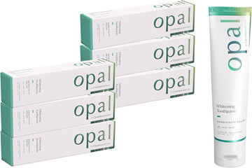 Opal by Opalescence Sensitive Teeth Whitening Toothpaste (Pack of 6) - Cool Mint Sensitivity Formula - Oral Care, Gluten-Free - 4.7 Ounce Made by Ultradent.- OPAL-TP-5761-6